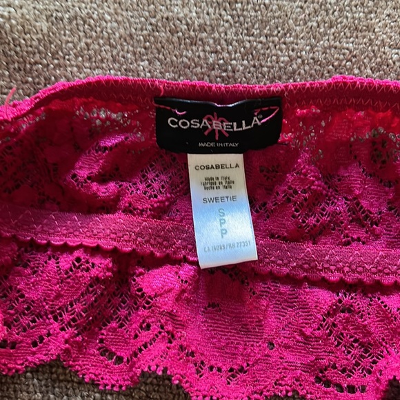 Cosabella Sweetie Bralette - Magenta, Size SP - Picture 4 of 5